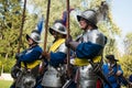 Re-enactment of battle for Pressburg at Bratislava, Slovakia on September 30, 2017 Royalty Free Stock Photo