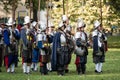 Re-enactment of battle for Pressburg at Bratislava, Slovakia on September 30, 2017 Royalty Free Stock Photo