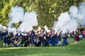 Re-enactment of battle for Pressburg at Bratislava, Slovakia on September 30, 2017 Royalty Free Stock Photo