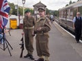 Re-enactment 1940 weekend, Embsay, Yorkshire, UK Royalty Free Stock Photo