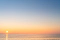 Re island beaches at sunrise. beautiful minimalist seascape Royalty Free Stock Photo