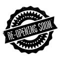 Re-opening soon stamp Royalty Free Stock Photo