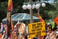 We`re the Seeds: Cancel Canada Day protest sign