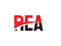REA Letter Initial Logo Design Vector Illustration
