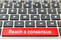 Reach a consensus word on computer keyboard