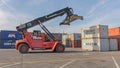 Reach Stacker Lifting Container