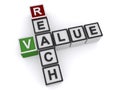 Reach value Royalty Free Stock Photo