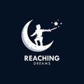 Reaching Dreams Logo Design Template Royalty Free Stock Photo