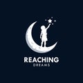 Reaching Dreams Logo Design Template Royalty Free Stock Photo