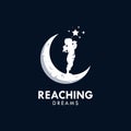 Reaching Dreams Logo Design Template Royalty Free Stock Photo