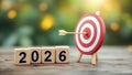 Reaching goals in 2026 Royalty Free Stock Photo