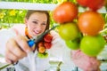 Employer in tomato greenhouse