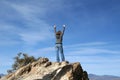 Reaching the summit Royalty Free Stock Photo