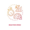 Reaction speed concept icon