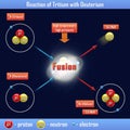 Reaction of Tritium with Deuterium