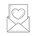 Read email line icon.