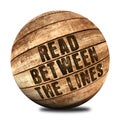 Read between the lines Royalty Free Stock Photo