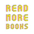 Read more books text with 3d isometric effect