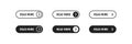 Read more button icon. Continue symbol, action design element in vector flat Royalty Free Stock Photo