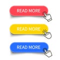 read more button set. vector design Royalty Free Stock Photo