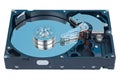 Reader HDD with a blue Royalty Free Stock Photo
