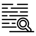 Reading book exploration icon, outline style
