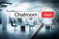 Reading chatroom browser search alert 3D Illustration Royalty Free Stock Photo