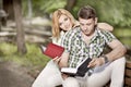 Reading couple