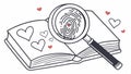 Reading fingerprint scan: book details and literary ID. #readingfingerprint vector design Generative AI
