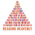 Reading Heavenly Colorful Books Stacks