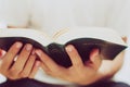 Reading Holy Bible Royalty Free Stock Photo