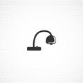 Reading lamp isolated solid icon Royalty Free Stock Photo