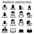 Reading , Learning , Study icons