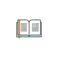 Reading line icon, Vector on white background