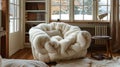 reading nook, a vintage novel with crisp pages savored in a plush, oversized armchair offers a cozy reading retreat for
