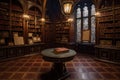 Reading room cabinet of curiosities