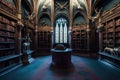 Reading room cabinet of curiosities