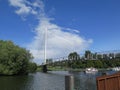 Reading to Caversham Footbridge over River Thames