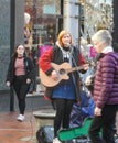 Reading street busker