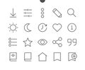 Reading View Outlined Pixel Perfect Well-crafted Vector Thin Line Icons