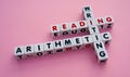 Reading, writing and arithmetic Royalty Free Stock Photo