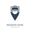 reading zone icon in trendy design style. reading zone icon isolated on white background. reading zone vector icon simple and Royalty Free Stock Photo