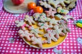 Ready Christmas gingerbread cookies for Christmas Royalty Free Stock Photo