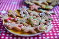 Ready Christmas gingerbread cookies for Christmas Royalty Free Stock Photo