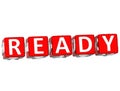 Ready Cube text Royalty Free Stock Photo