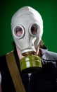 Ready for gas attack Royalty Free Stock Photo