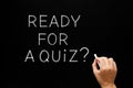 Ready For A Quiz On Blackboard Royalty Free Stock Photo