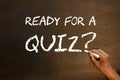 Ready For a Quiz Concept Royalty Free Stock Photo