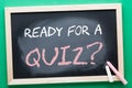 Ready For a Quiz Concept Royalty Free Stock Photo