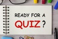 Ready For a Quiz Royalty Free Stock Photo